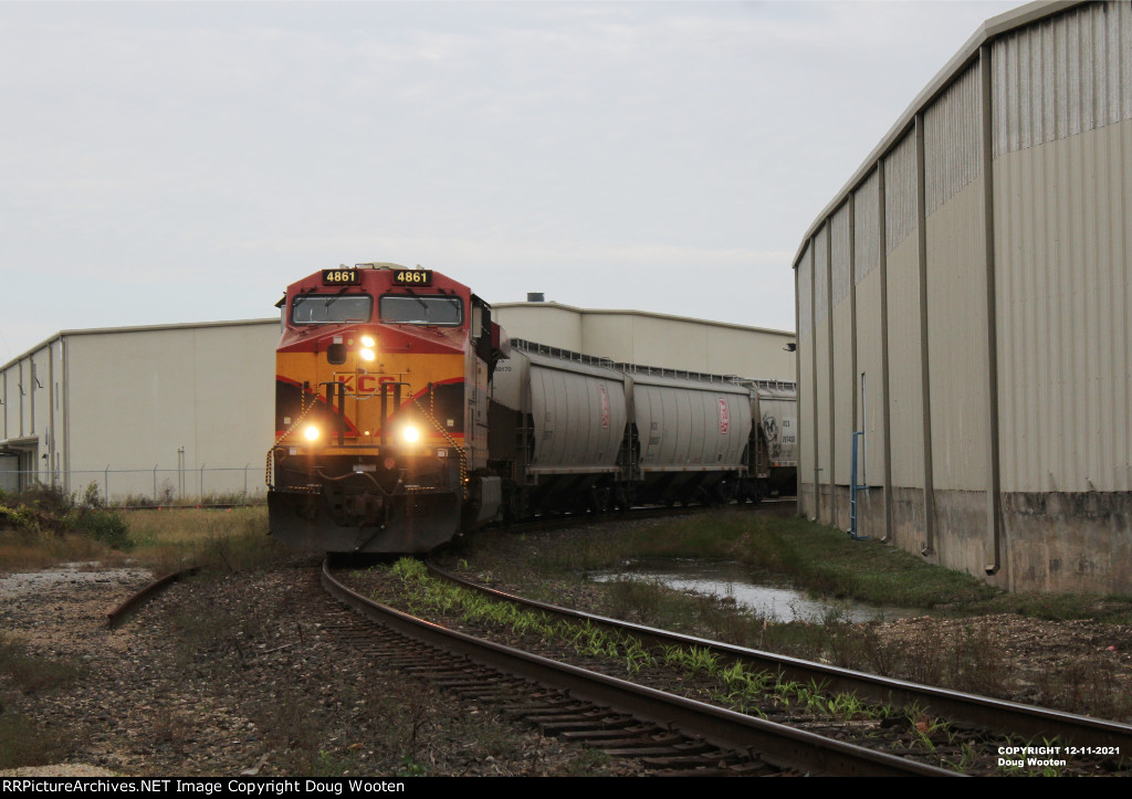 Kansas City Southern Loaded Grain Train